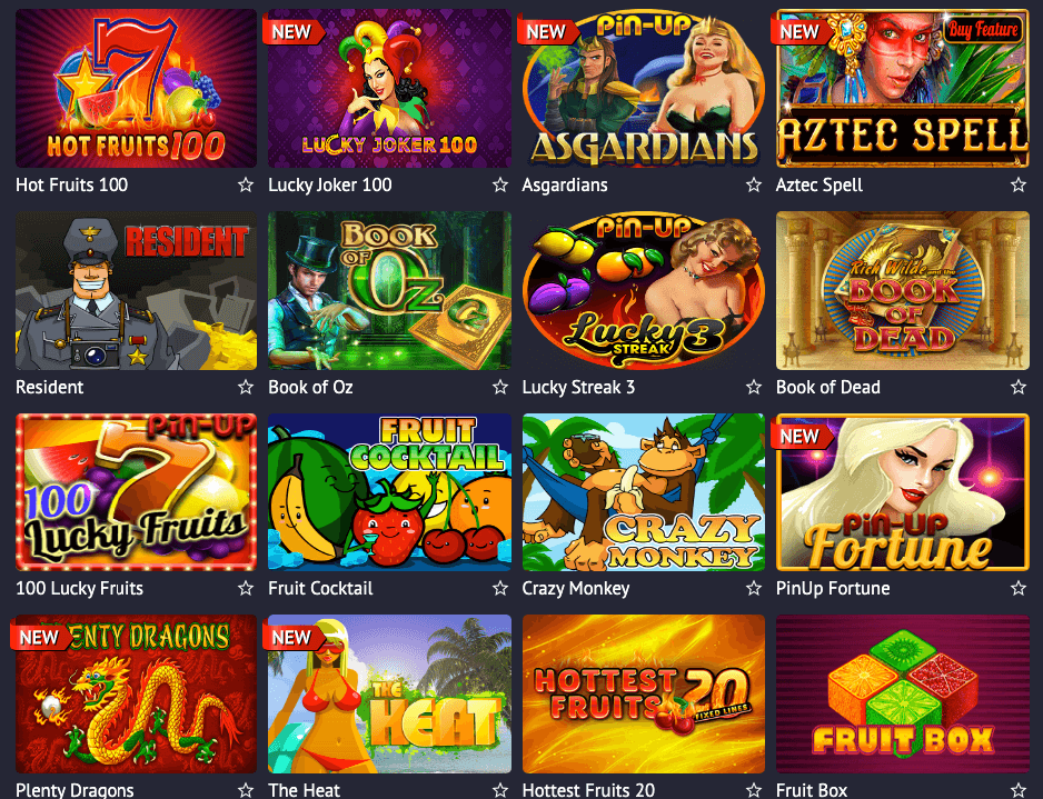 Игровой зал лицензионного заведения Pin Up Casino